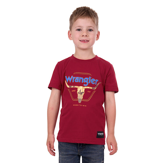 Wrangler Boy's Theo Tee Red