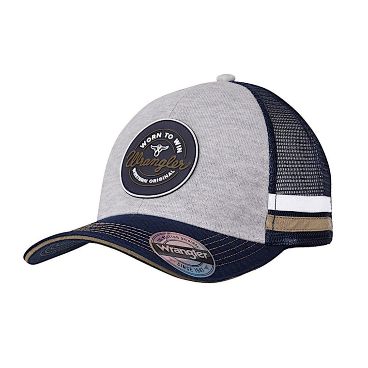 Wrangler Cap Andy Trucker Grey Marle/Navy