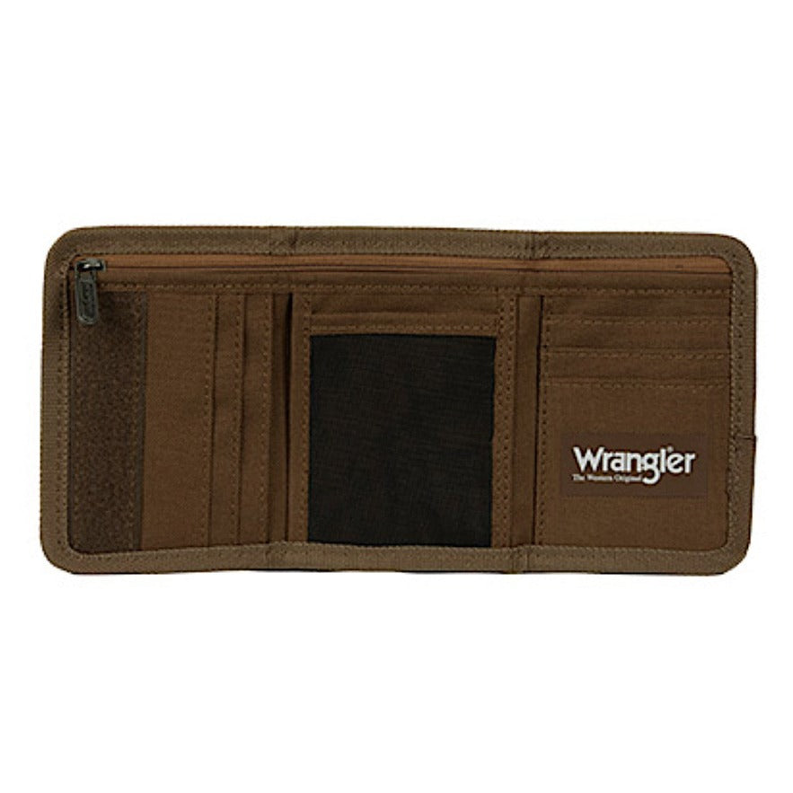 Wrangler Wallet Wrangler Logo Tan
