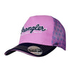 Wrangler Cap Krista High Profile Ponytail Trucker Pink/Navy