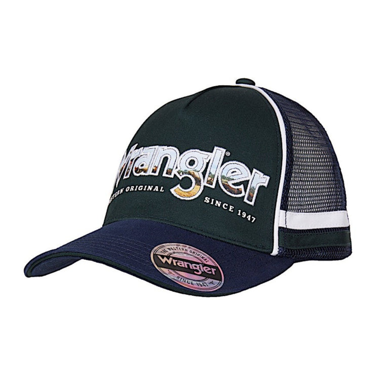 Wrangler Cap Brad Trucker Dark Green/Navy