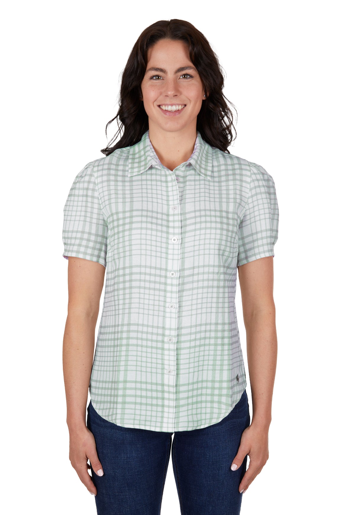 Thomas Cook Women's Blake Linen Short Sleeve Shirt Sage