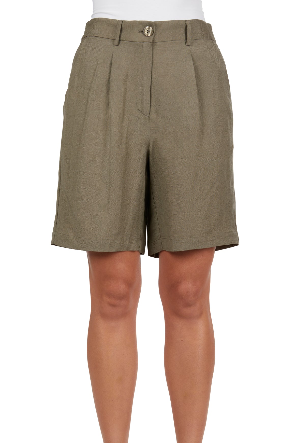 Thomas Cook Women's Isabel Linen Short Khaki