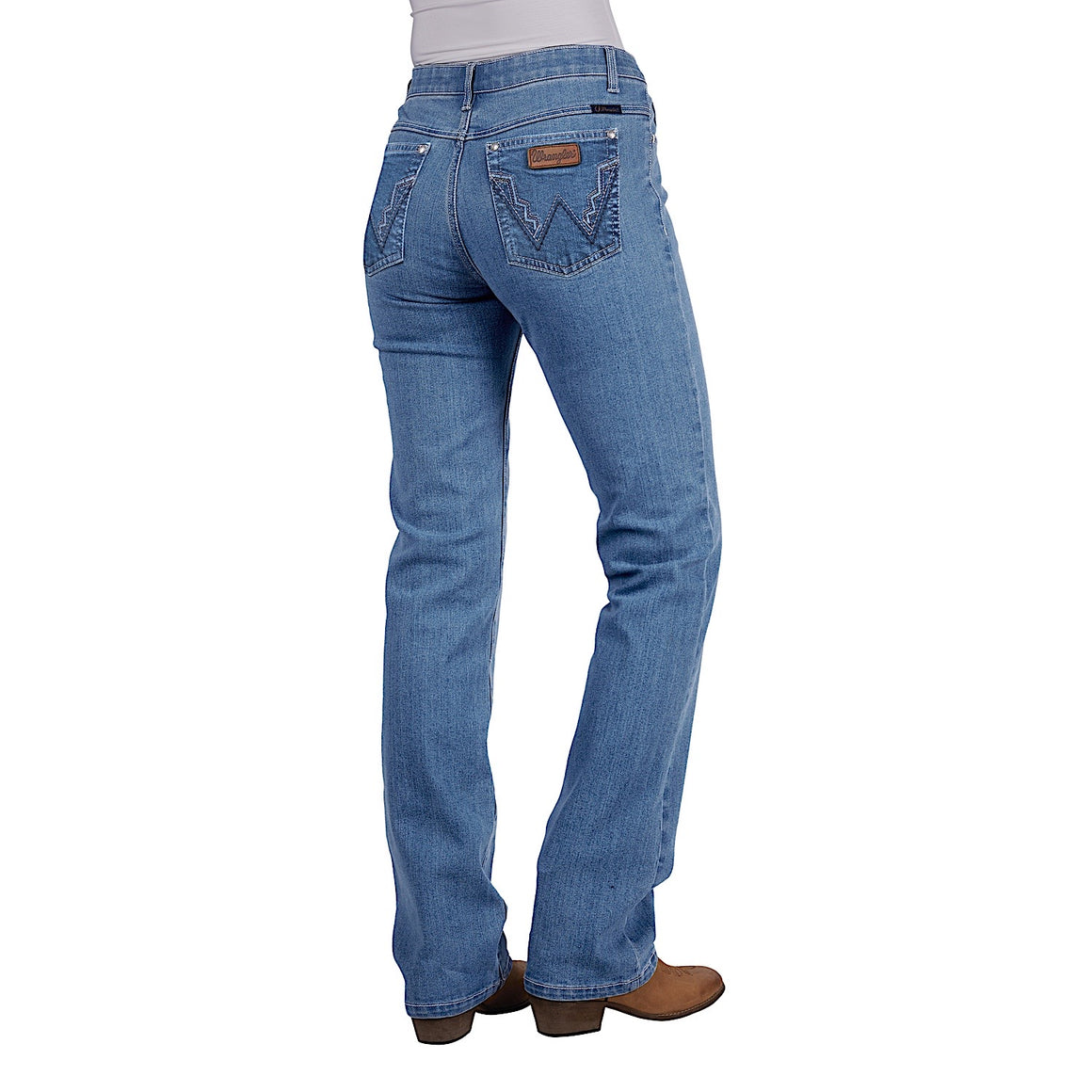 Wrangler Women's Chara Jean - Willow 34L Faded Blue