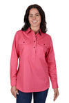 Thomas Cook Women's Light Half Placket Shirt Watermelon