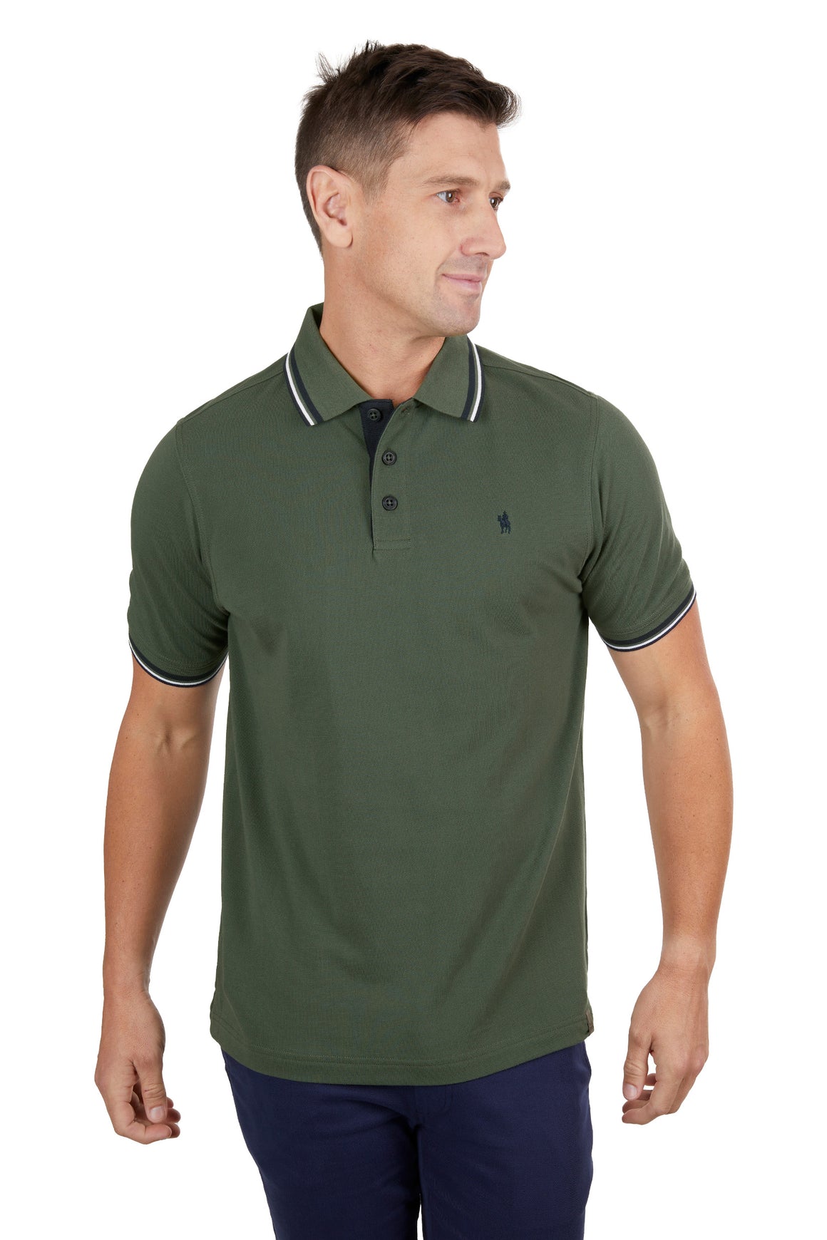 Thomas Cook Men's Logan Tailored Polo Dark Green