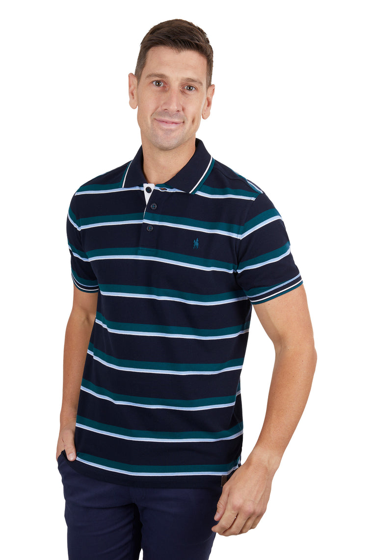 Thomas Cook Men's Nolan Tailored Polo Navy/Ocean