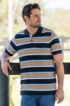 Thomas Cook Men's Troy 1 Pocket Polo Navy/Tan