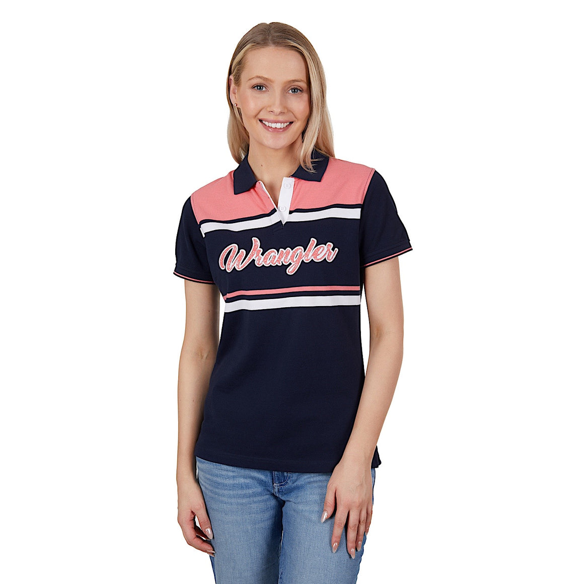 Wrangler Women's Lucy Polo Coral