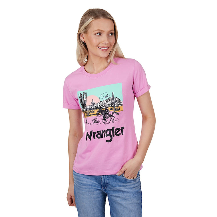 Wrangler Women's Tegan Tee Pink