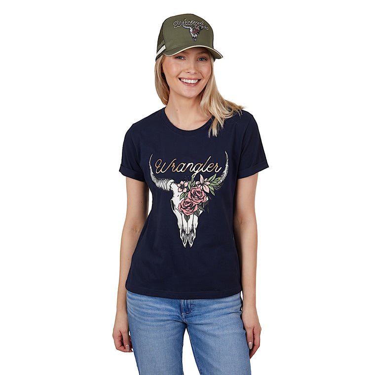 Wrangler Women's Donna Tee Navy