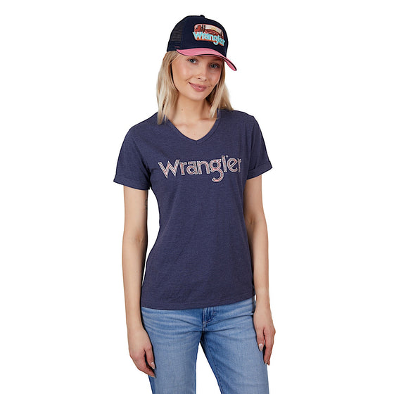 Wrangler Women's Bianca Tee Navy Marle