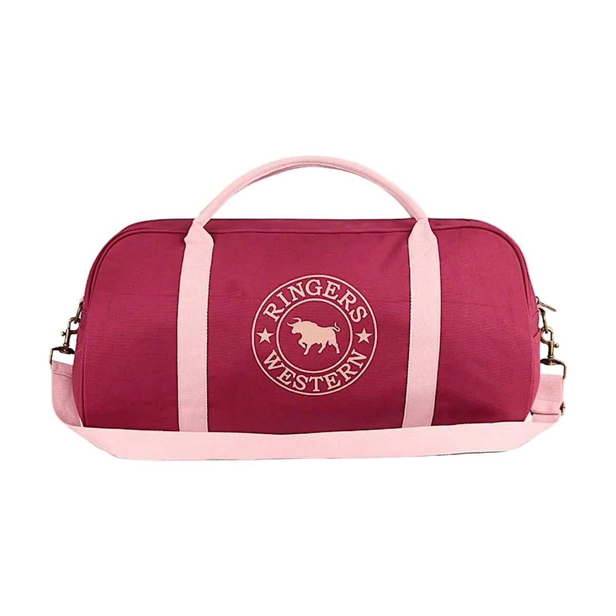 Ringers Western Gundagai Duffle Bag Plum & Light Pink