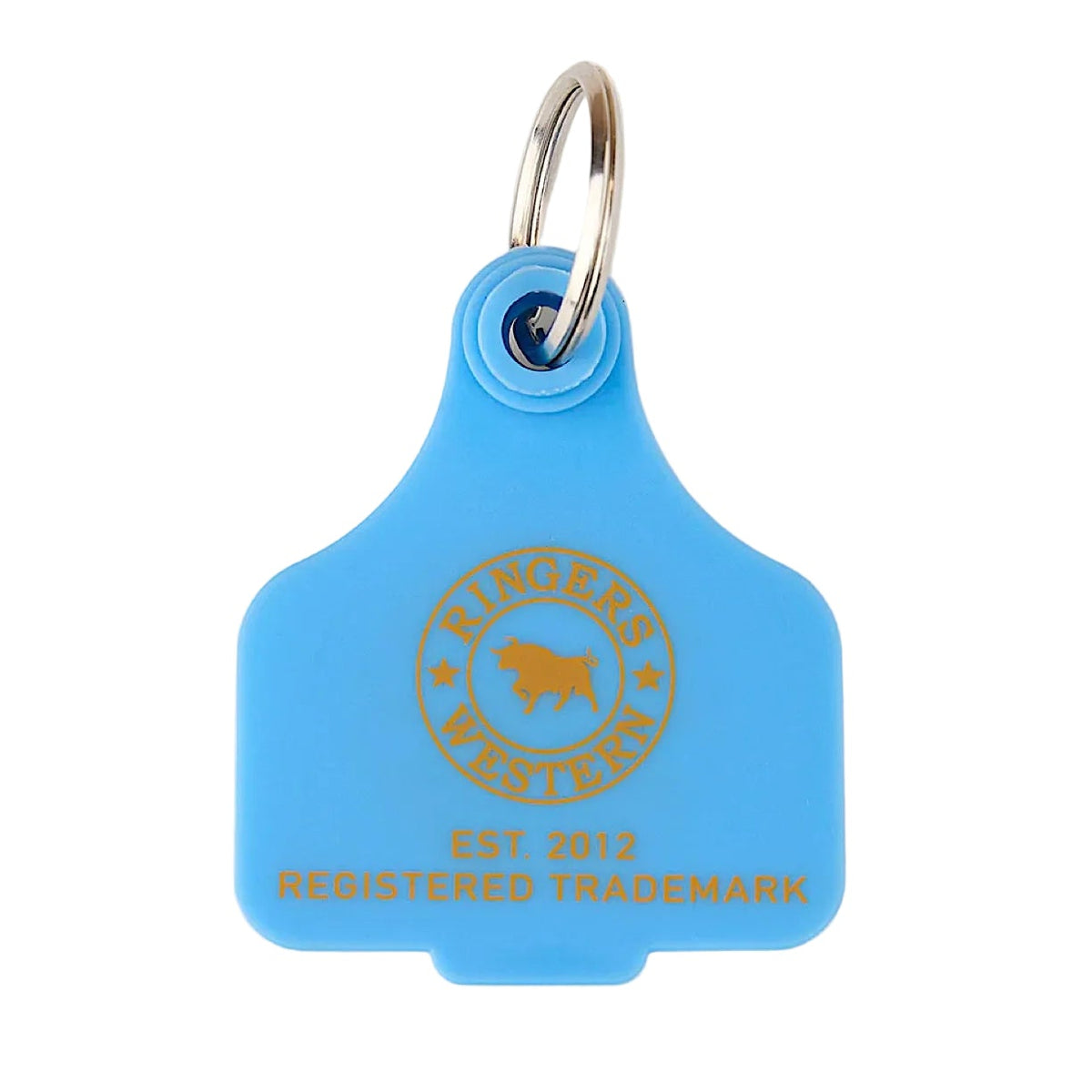 Ringers Western Cattle Tag - Light Blue/Orange