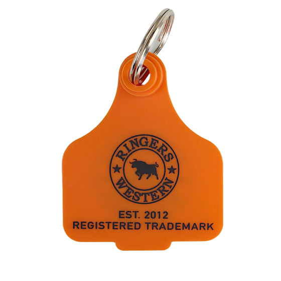 Ringers Western Cattle Tag - Neon Orange