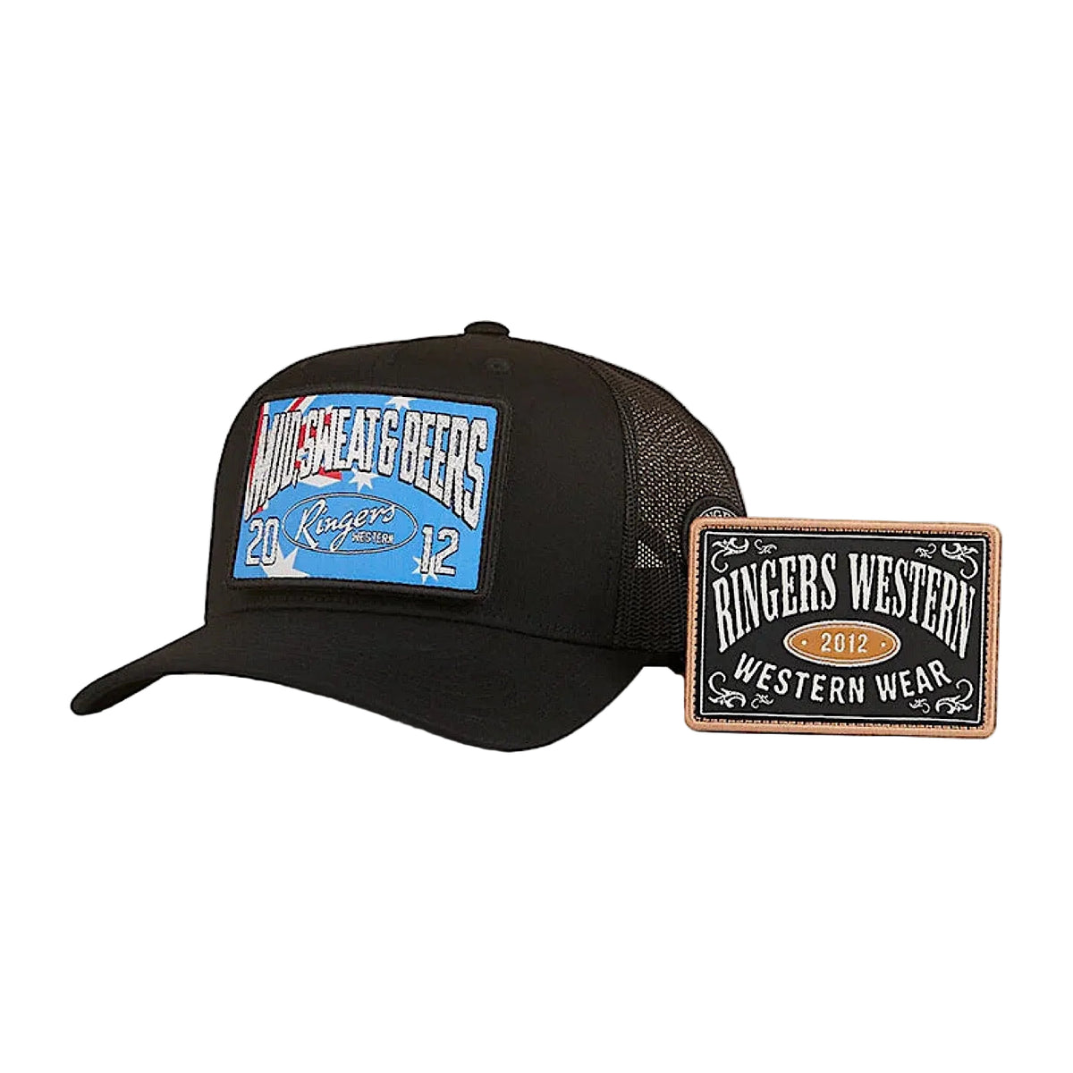 Ringers Western Switcheroo Trucker Cap - Black