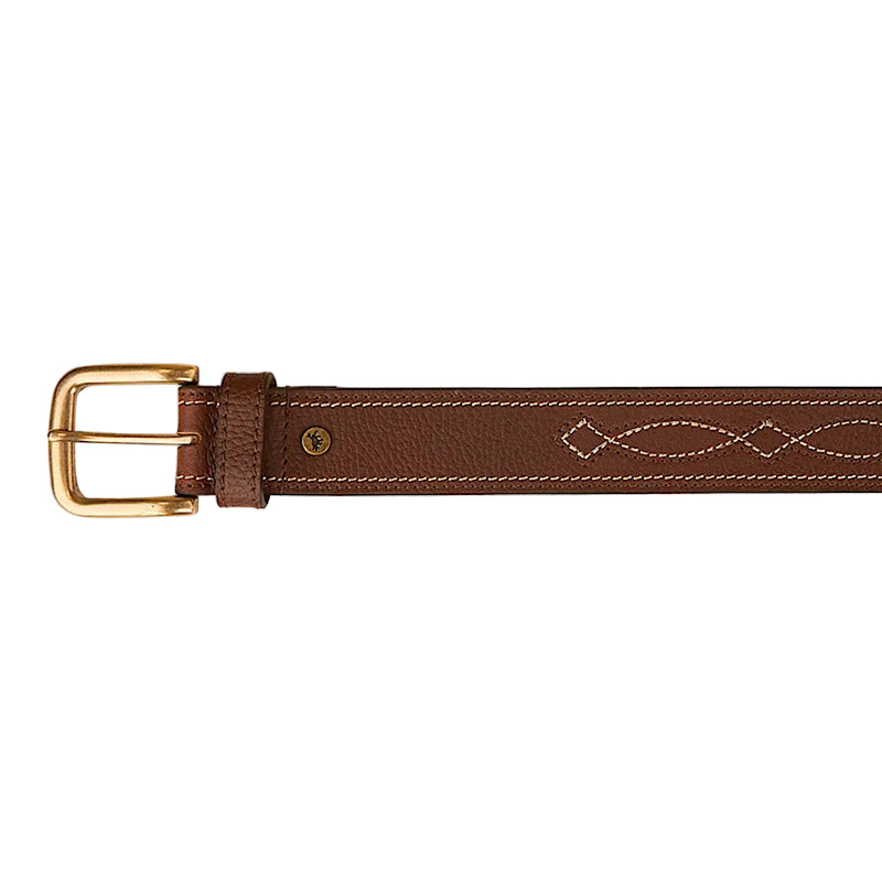 Ringers Western Crossover Belt - Brown/Gold