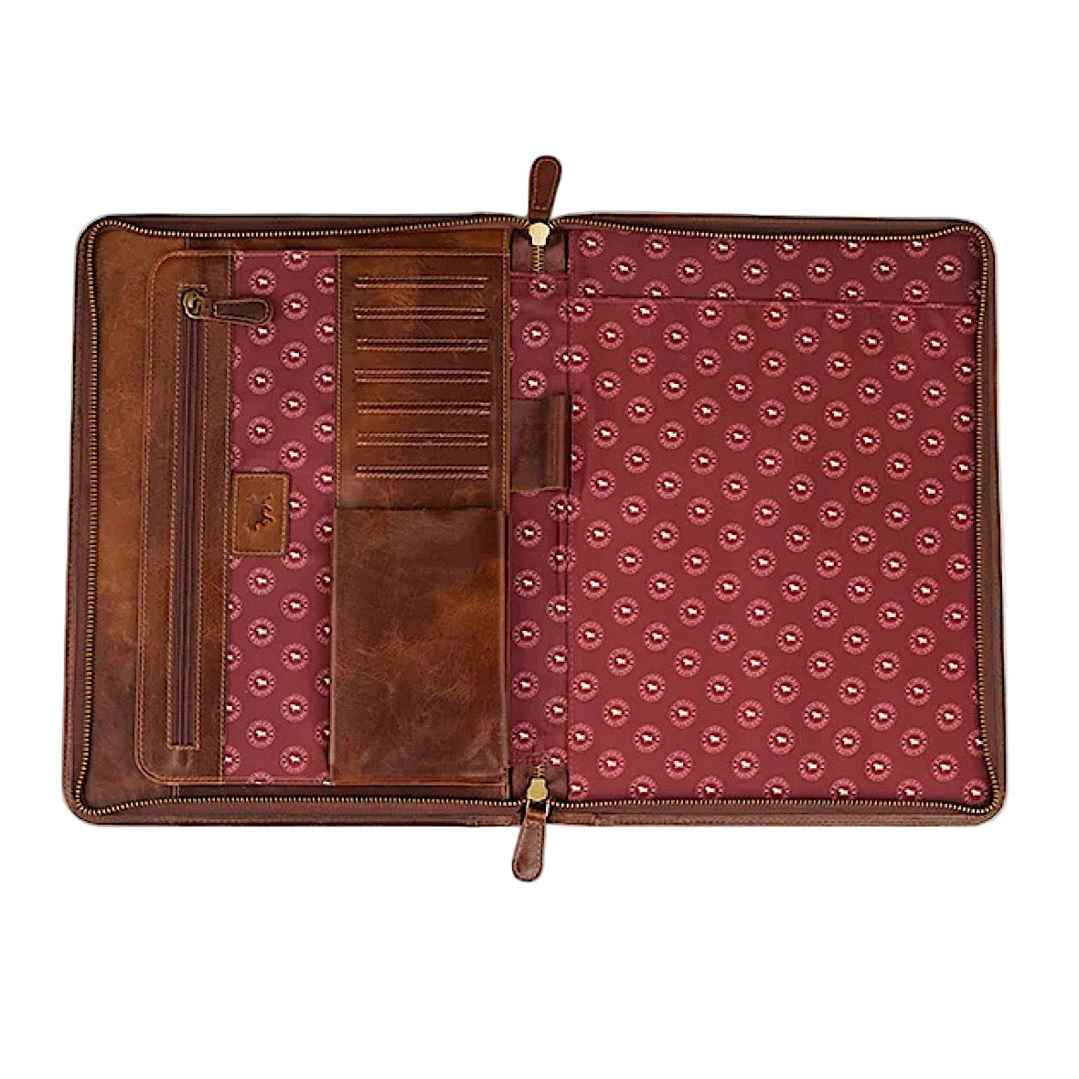 Ringers Western Toro Notas Document & Card Holder - Cognac