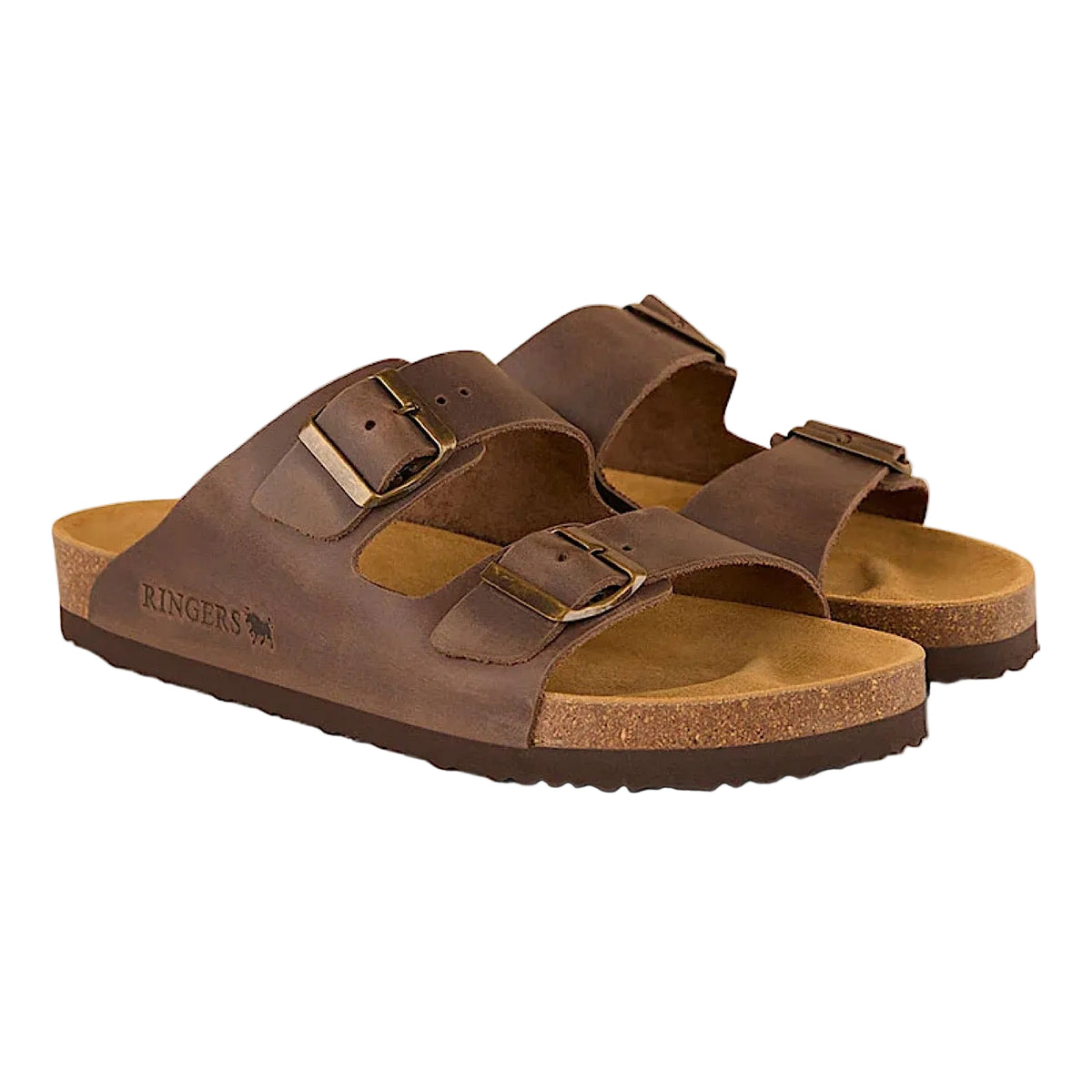 Ringers Western Ashford Leather Cork Sandal - Tobacco