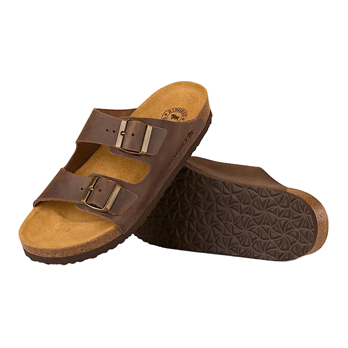 Ringers Western Ashford Leather Cork Sandal - Tobacco