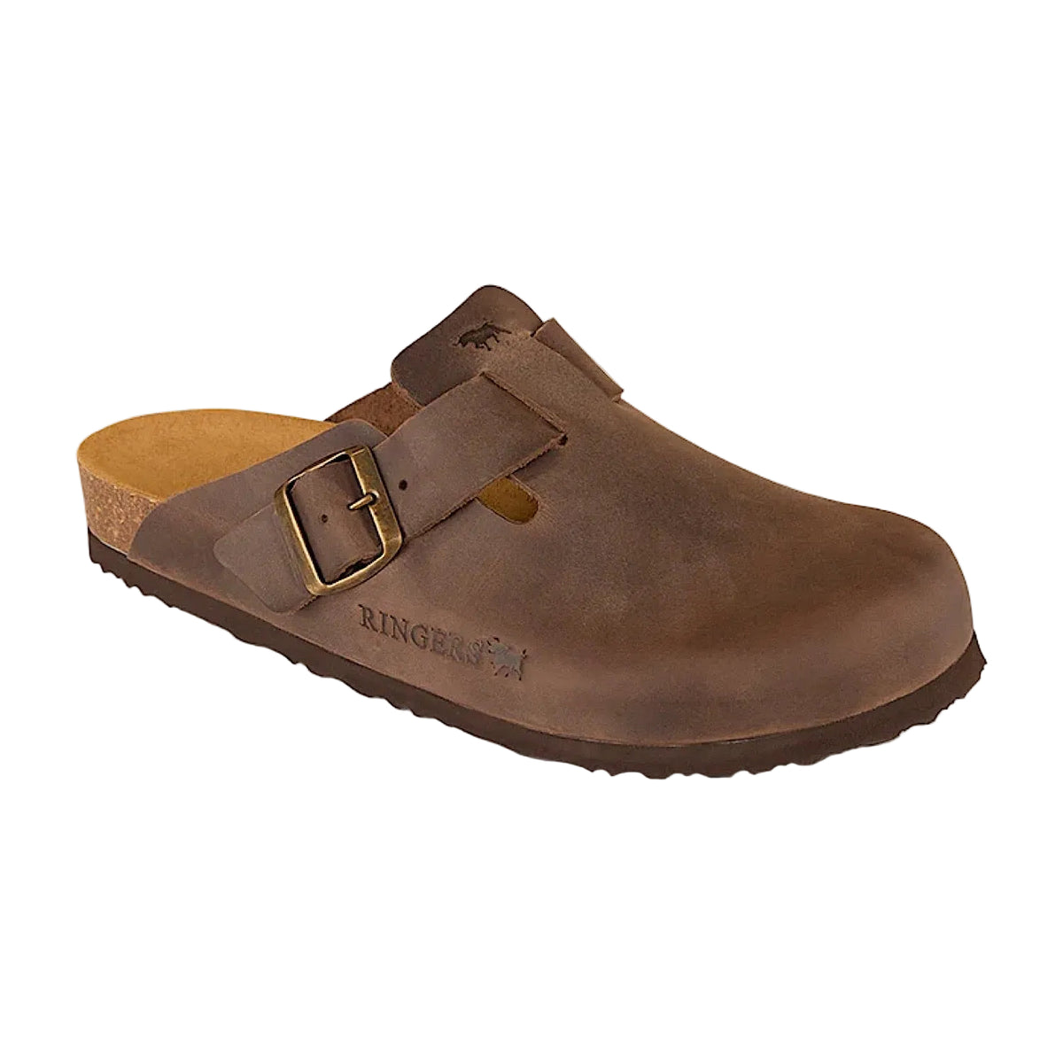 Ringers Western Byron Leather Cork Clog - Tobacco