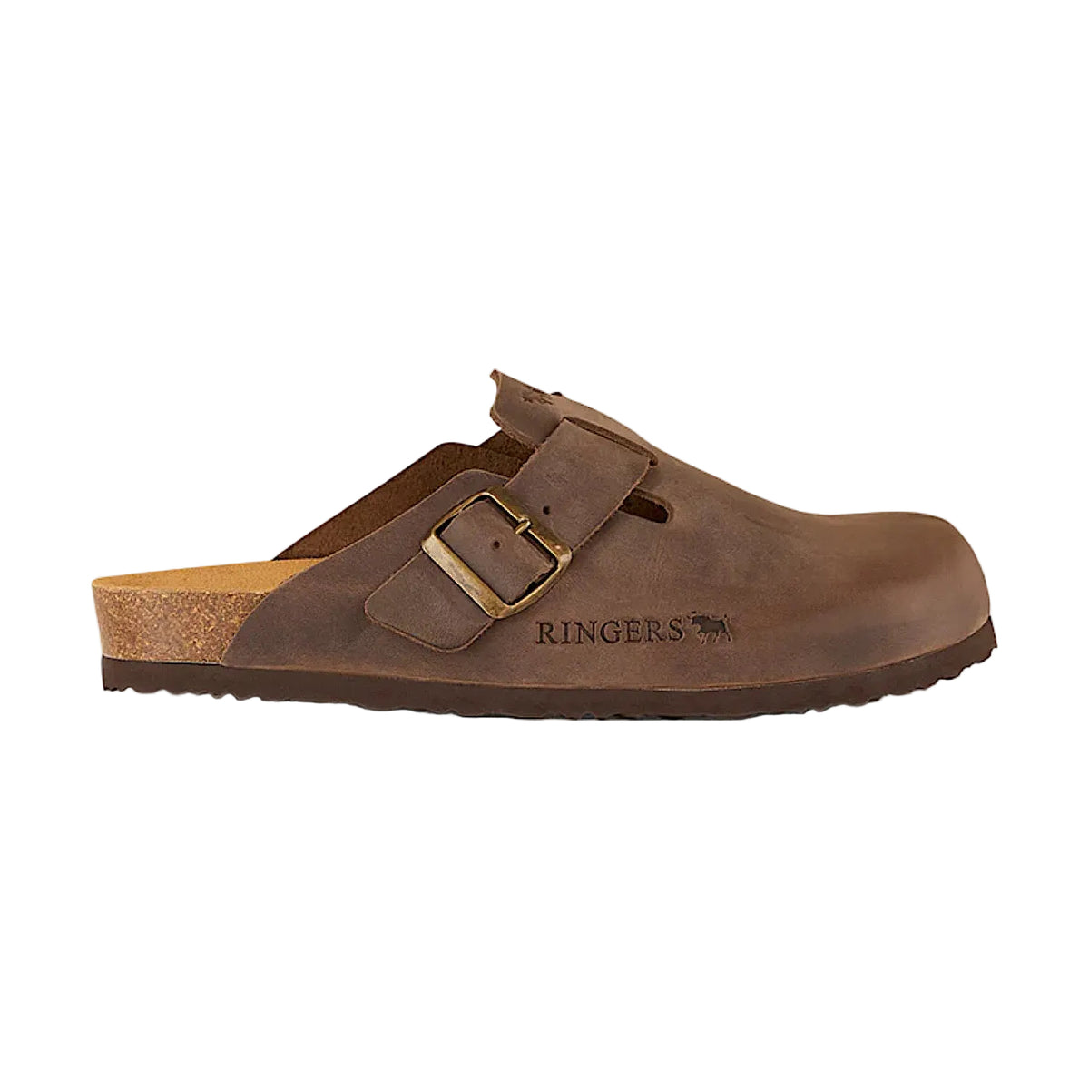 Ringers Western Byron Leather Cork Clog - Tobacco