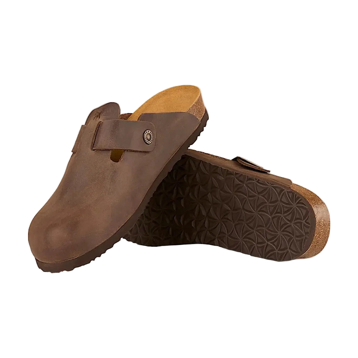 Ringers Western Byron Leather Cork Clog - Tobacco