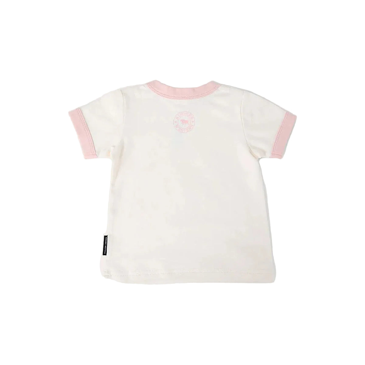 Ringers Western Babies Cross My Boots Ringers T-Shirt - Bone/Dusty Pink