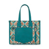 Wrangler Aztec Crossbody Tote Bag Turquoise