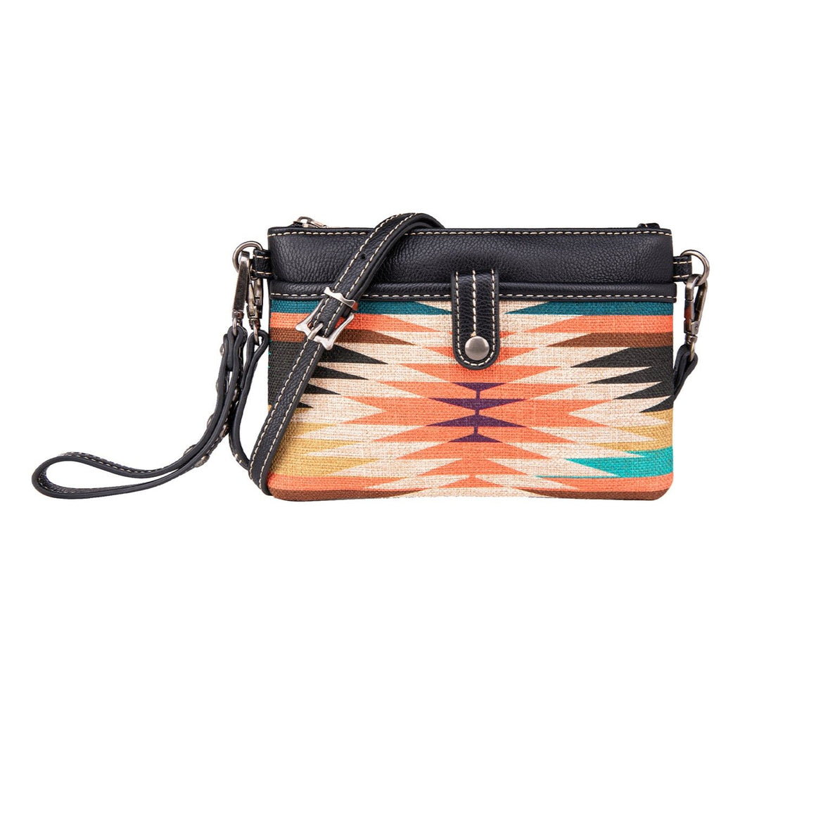 Wrangler Aztec Clutch Bag Black