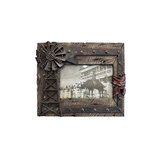 Pure Western Windmill  Picture Frame