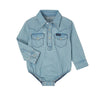 Wrangler Baby Western Bodysuit - Faded Blue