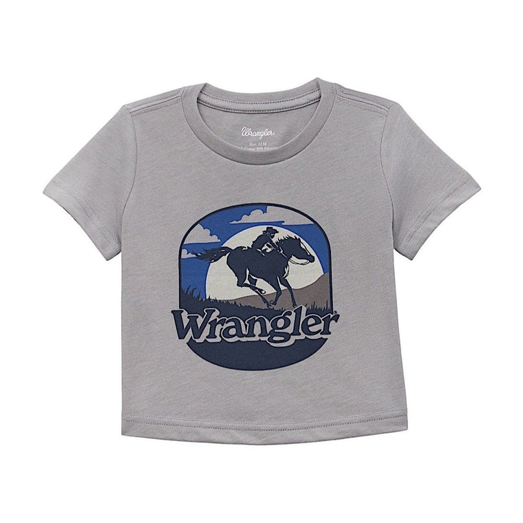 Wrangler Baby / Boy's Sunset Rider T-Shirt - Grey