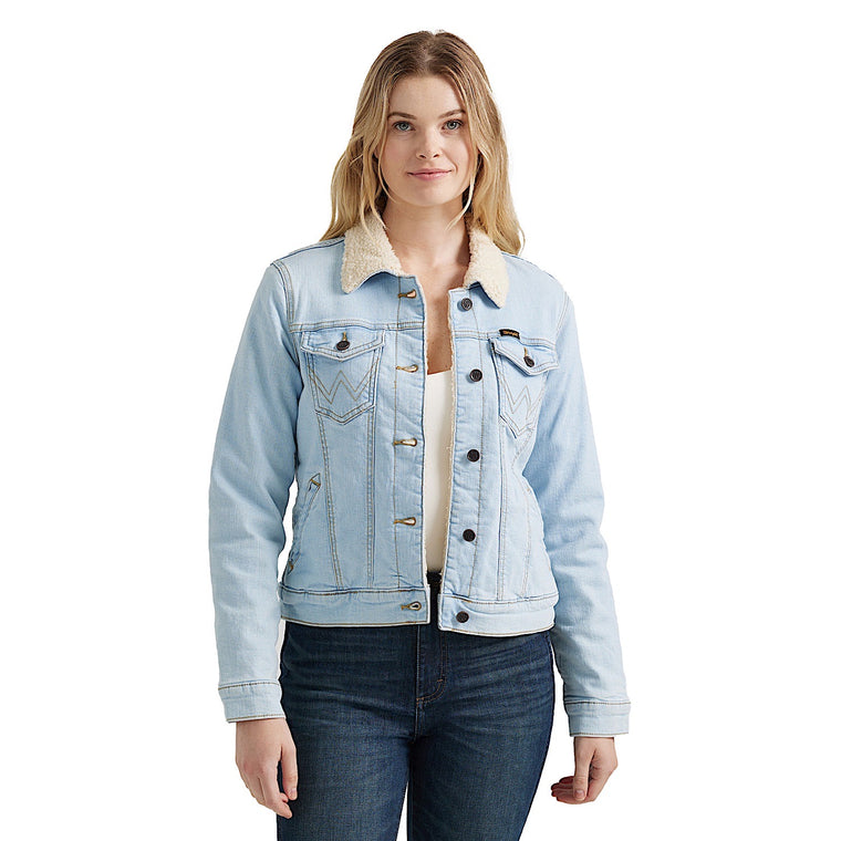 Wrangler Q Women's Retro Denim Jacket - Light Wash