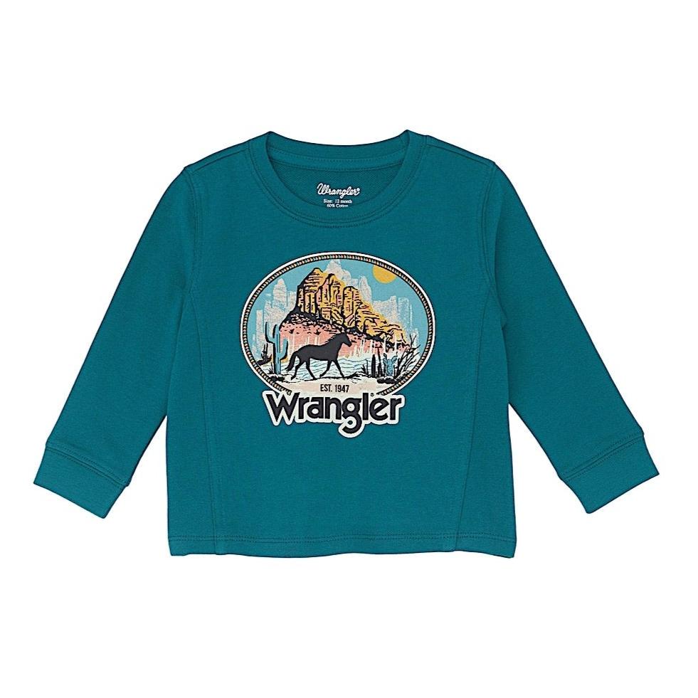 Wrangler Baby / Girl's Logo Graphic Sweatshirt - Green