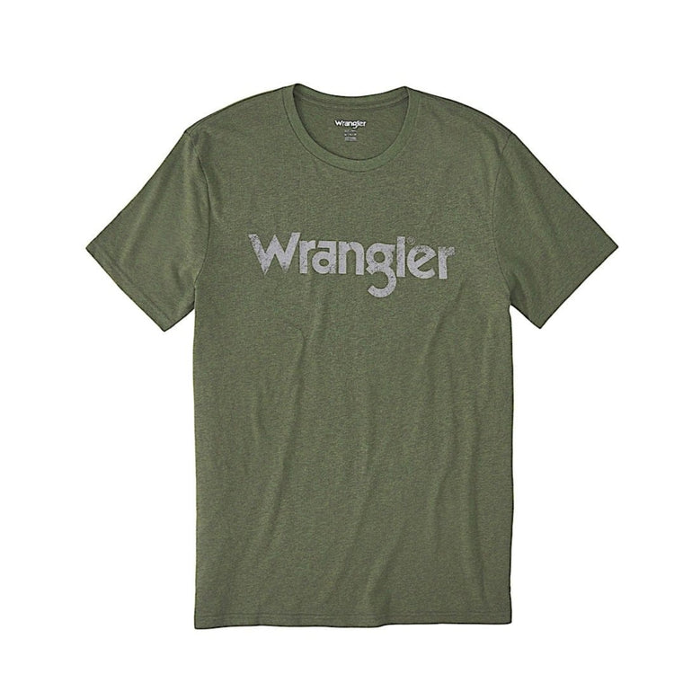 Wrangler Q Men's Sage Heather Logo Tee