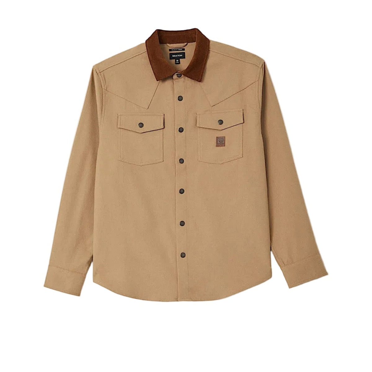 Brixton Men's Bowery Builders Ranch Flannel - Khaki/Brown