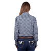 Pure Western Women's Norma Print Shirt - Blue