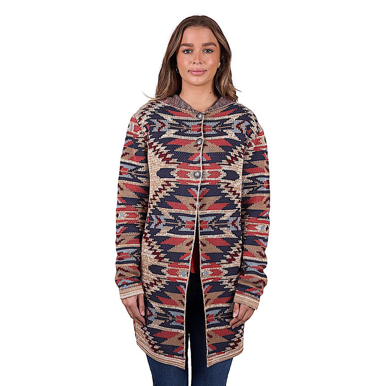 Pure Western Women's Eddie Knitted Cardigan - Multi