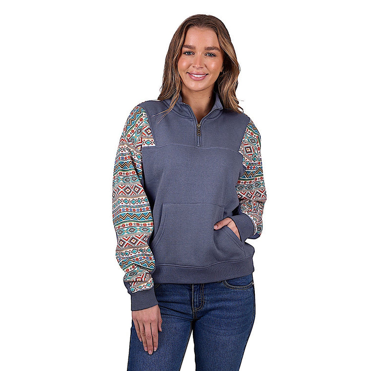 Pure Western Women's Sally 1/4 Zip Pullover - Multi