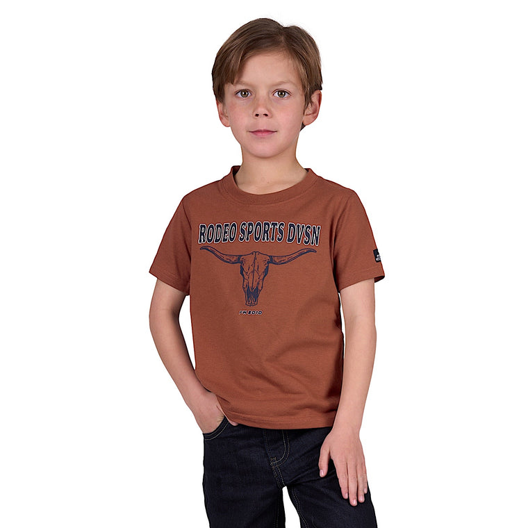 Pure Western Boy's Mack Short Sleeve Tee - Rust