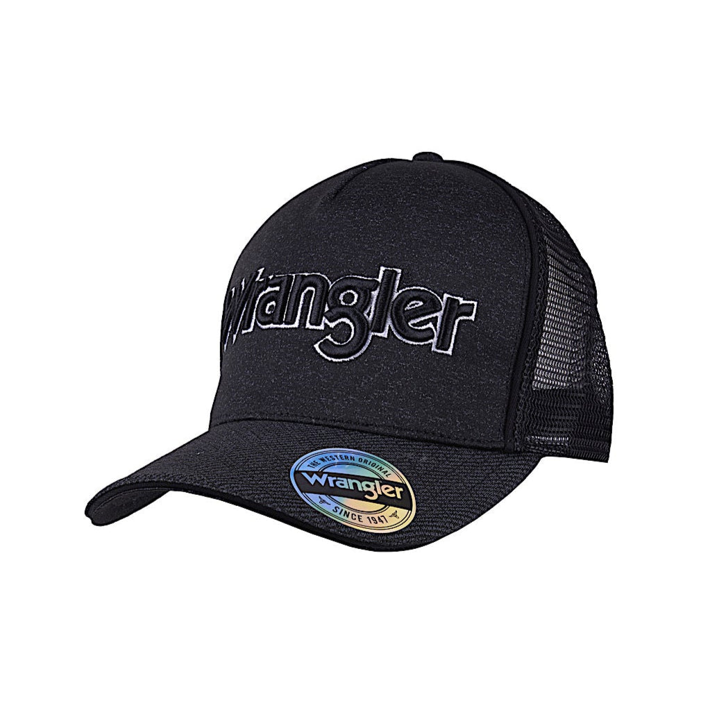 Wrangler Ben High Profile Trucker Cap - Charcoal Marle