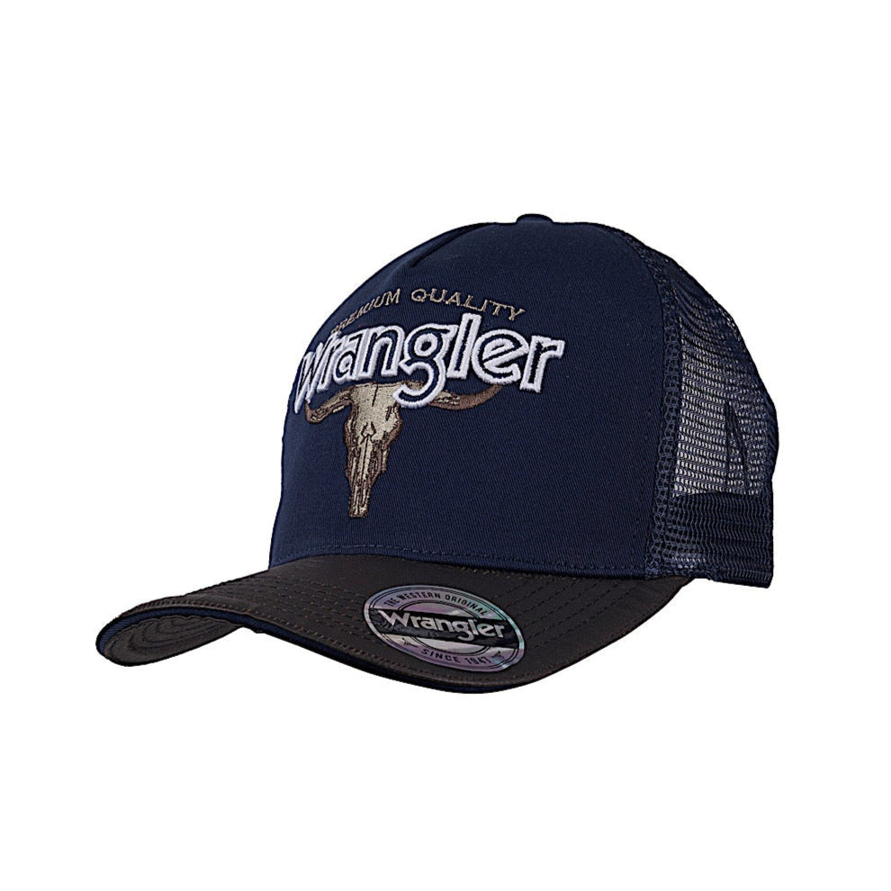 Wrangler Sam High Profile Trucker Cap - Navy