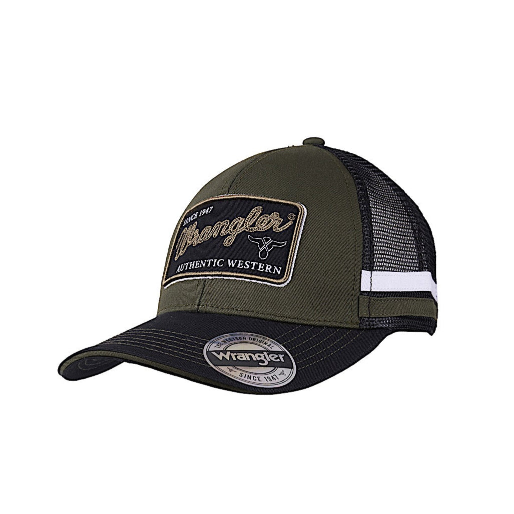 Wrangler Steve 6 Panel Trucker Cap - Cypress