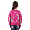 Pure Western Girl's Marcy Knitted Pullover - Pink