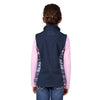 Pure Western Girl's Misha Soft Shell Vest - Navy