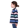 Wrangler Girl's Camden Stripe Rugby - Navy/Multi