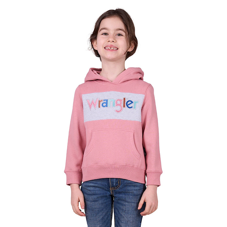 Wrangler Girl's Bella Pullover Hoodie - Pink