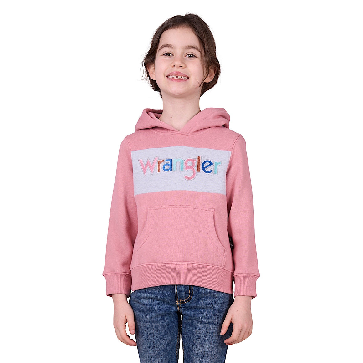 Wrangler Girl's Bella Pullover Hoodie - Pink