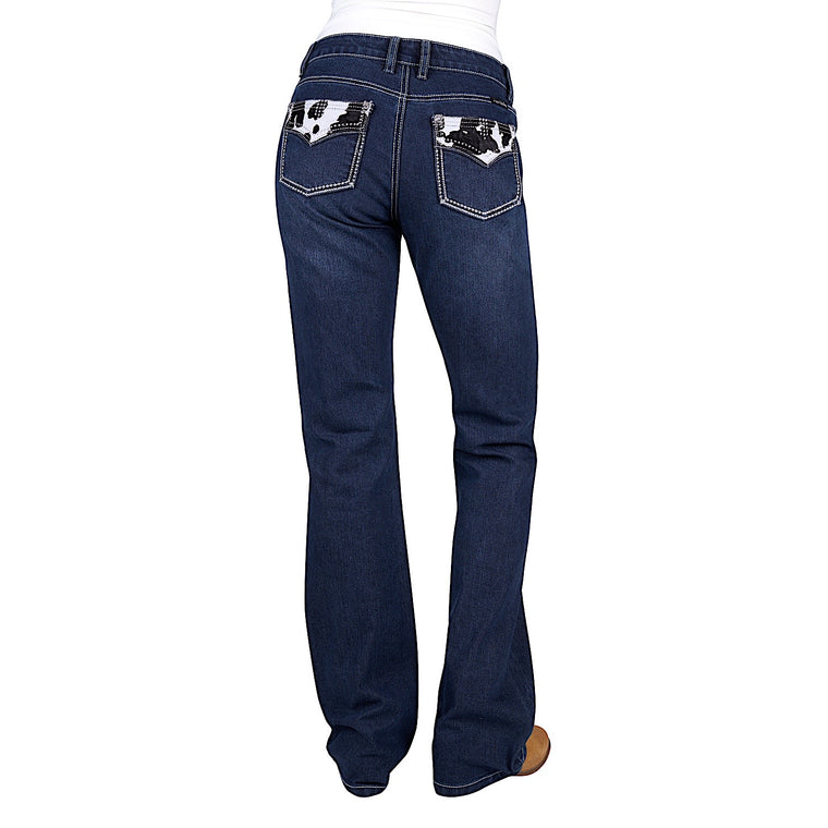 Pure Western Women's Pia Relaxed Rider Jean 36" Leg - Midnight